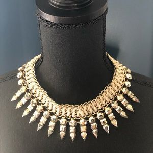 Gold statement necklace